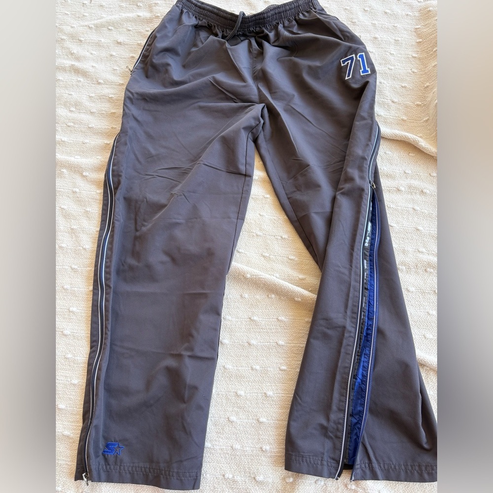 Starter Men's Sweatpants - Grey - L Vintage Starter Black Track Pants Grey Side